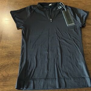 Galway Bay BNWT SPF Women’s short sleeve black size XS golf shirt with zipper